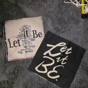 The Beatles Black and White Let It Be Pillow Covers